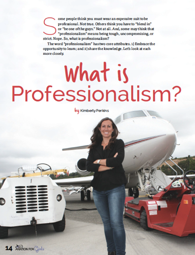What is Professionalism? — Aviation for Girls