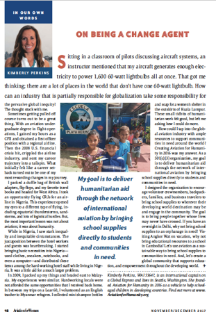 On Being a Change Agent — Aviation for Women